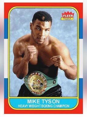 Mike Tyson 2018 Sports Journal 1986 Retro Style Boxing Champion Card